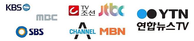 출처: 각 방송사 로고