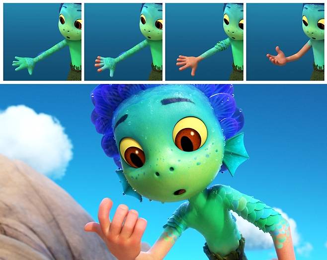 디즈니·픽사 영화 '루카' 프로덕션 스틸컷. 월트디즈니컴퍼니 코리아 제공