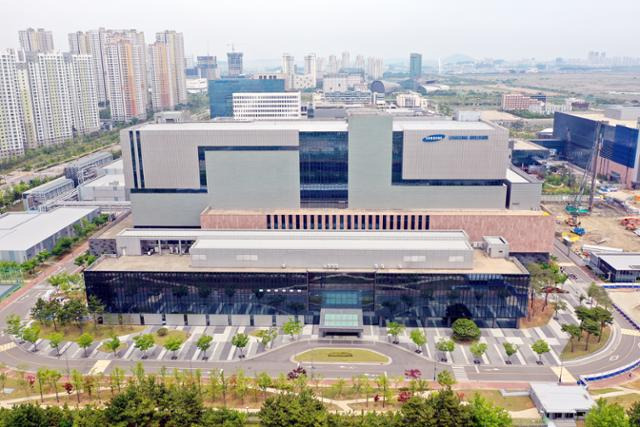 인천 연수구 송도국제도시의 삼성바이오로직스 건물. 인천=연합뉴스