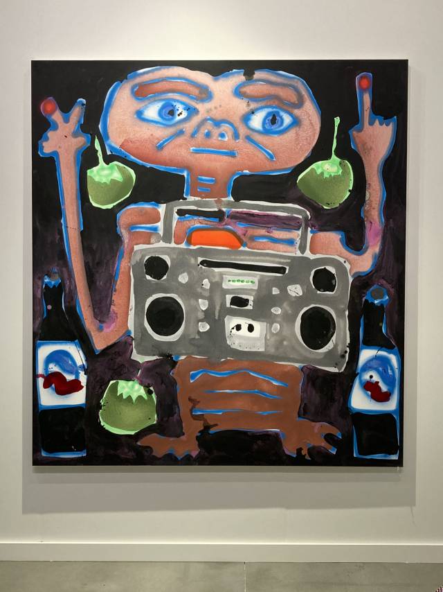 프리즈 뉴욕에 참가한 갤러리 캐나다가 선보인 캐서린 버나드의 스프레이 회화.