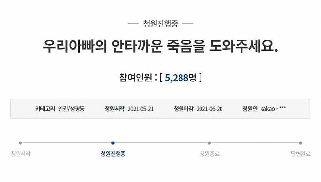 청와대 국민청원 게시판.