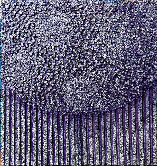 허회태 작가의 , 65x60cm,한지및혼합재료,2021.