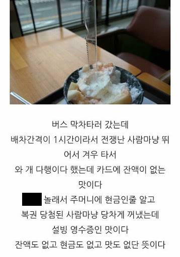 출처: 인터넷 커뮤니티 '복숭아빙수' 후기