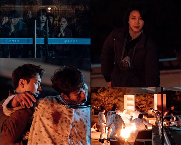 Steel of OCN Dark Hall Kim Ok-bin X Lee Joon-hyuk trapped in Fire devil has been unveiled.In the last broadcast of OCN original Dark Hall (playplay by Jung I-do, director Kim Bong-joo, production film idol, co-production Asendio, total 12 episodes), Lee Hwa-sun (Kim Ok-bin) and Lee Joon-hyuk left their short reunion behind and went on their own path again.A flower line connected to the point of the mutant human was seen at the urgent moment when Kim Sun-nyeo (Song Sang-eun) tried to sacrifice the chief of the bake Soon-il (Im Won-hee), and Tae-han returned to the Muji Hospital.The fact that Taehan is not a variant human being, but perhaps a more scary human being, Kim Sun-nyeo, heightened the tension.Because no one could accept the unknown existence and treat Kim Sun-nyeo, who was given the all-powerful power.Those who saw Kim Sun-nyeo, who freely manipulated black smoke and mutants, carried out whatever she said to survive.This was why the bak Soon-il, who was trying to escape from fear, was caught again.In order not to be abandoned by him, Kim Sun-nyeo, who is more obsessed with power, and a group of followers who follow her without being able to discern her, are curious about what divisions they will cause.In the end, it can be inferred that Kim Sun-nyeo and her group drove out of the infested infestation of the mutants to the age of not only the bake Soon-il and Cho Hyun-ho (Geojian) police officers but also the age of the Korean people who went to rescue them.The appearance of the flower line that appeared like a savior to those who are pushed into the limbs makes the expectation of a solid Confidential Assignment with Taehan.The production teams tip that Today (28th) night, Hwasun and Taehan will go through the Fire Devil and kill the variants makes the broadcast even more impossible to miss.As the scene has been waiting for everyone, we will show the same unity and thrilling action as Hwasun and Taehans Chungun Manma, he said. Please watch the two heroes who will defeat the variants and take a step closer to the monsters identity.The 9th Dark Hall will be broadcast on OCN at 10:50 pm on Friday, 28th, and will be available on tvN.photoOCN
