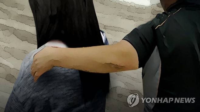 친딸 성추행 아버지(CG) [연합뉴스TV 캡처]