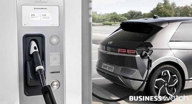 전기충전소에서 충전중인 현대차 전기차 아이오닉5 / 사진 = 현대차