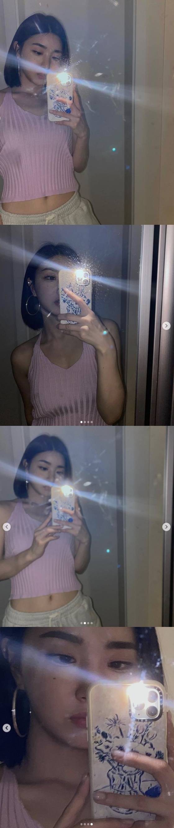 '단발좌♥'브레이브걸스 유나, 섹시미 폭발 셀카 공개 "원 투 쓰리 포"