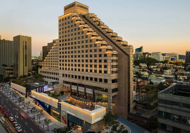 서울 강남구 역삼동에 위치한 르메르디앙 호텔 [사진 = 르메르디앙 호텔]