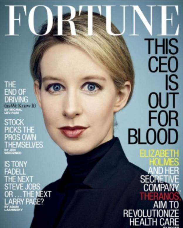 테라노스의 엘리자베스 홈즈