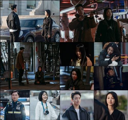 ‘다크홀’ 김옥빈, 이준혁이 마침내 괴물을 처단했다. 사진=OCN ‘다크홀’ 캡쳐