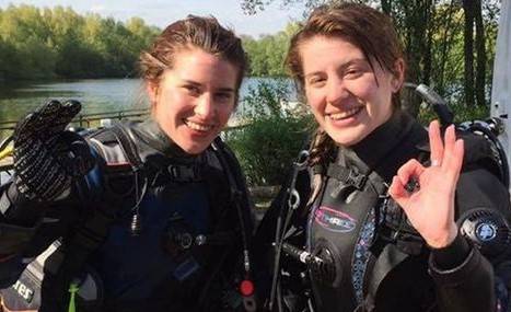 악어에 물린 멜리사 로리(왼쪽)와 악어를 때려 멜리사를 구한 조지아 로리의 사고 전 모습. [BBC]