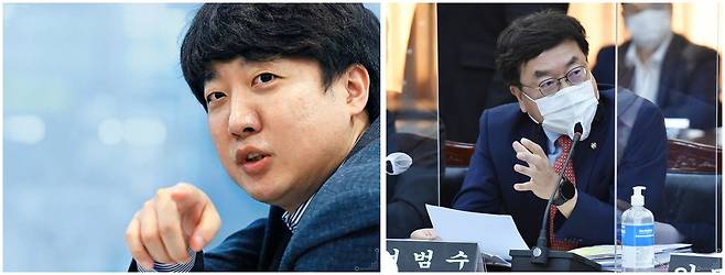 국민의힘 이준석(왼쪽) 대표와 비서실장으로 내정된 서범수 의원. 두 사람은 22살 나이차가 난다./연합뉴스·조선DB