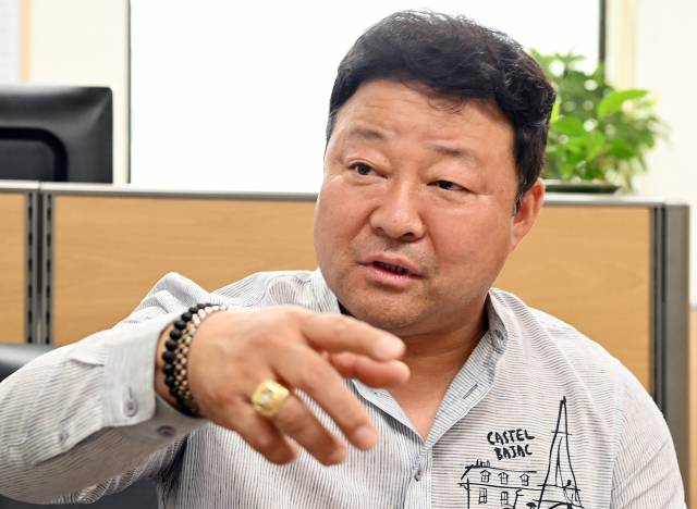 서울 동대문경찰서 소속 김형진 경위가 강력계 형사로서의 경험을 말하고 있다. /오승현기자