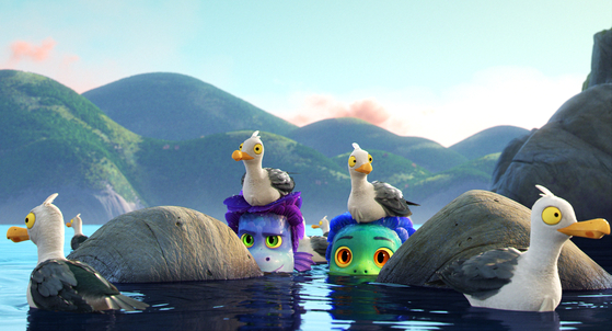 In Disney and Pixar’s “Luca,” two sea monsters venture out to a town in the Italian Riviera, where they can look like regular boys on land and spend an unforgettable summer. [WALT DISNEY COMPANY KOREA]