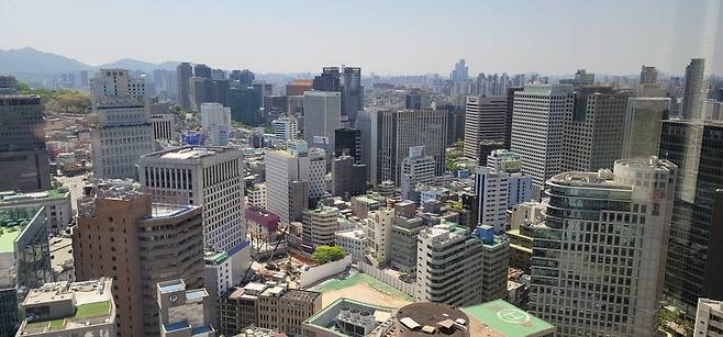 서울 중구 일대 오피스 밀집지역 모습 [헤럴드경제DB]