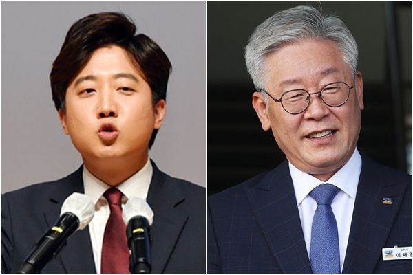 국민의힘 이준석(왼쪽) 대표와 더불어민주당 소속 이재명 경기도지사./연합뉴스