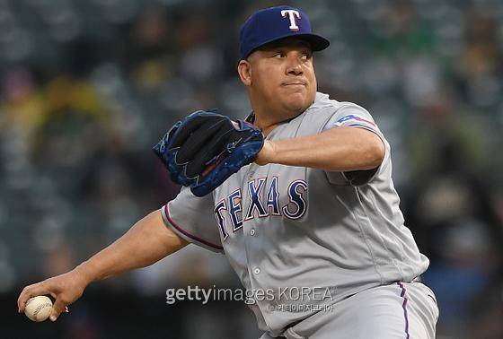 텍사스 소속으로 뛰었던 당시의 바톨로 콜론. 사진=게티이미지