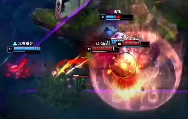 사진=LPL ENGLISH 공식 유튜브 채널, 야이애나의 궁극기 콤보