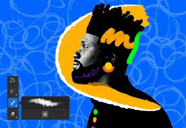 아이패드용 포토샵에 카일 웹스터 브러시가 추가됐다.