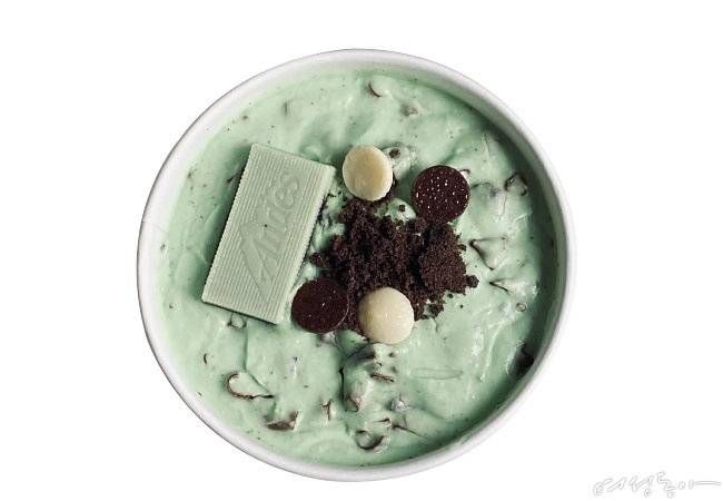 코코로카라의 민트초코푸딩.