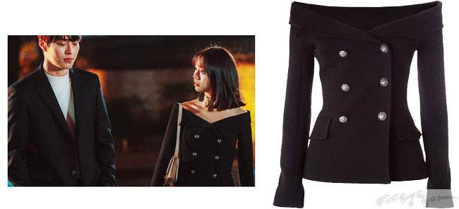 오프숄더 디자인 재킷. 가격미정 페이스커넥션by매치스패션. 미니 숄더백. 가격미정 보테가베네타.