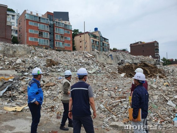 안양시 15일 대형해체 작업현장 12곳 특별안전점검 돌입. 사진제공=안양시