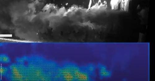 레이저 면에 투영된 발화자의 날숨 비말 안개 [미 프린스턴대 제공 / 재판매 및 DB 금지]