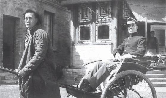 1900년 초, 베이징 거리의 미국 군인. [사진 김명호]