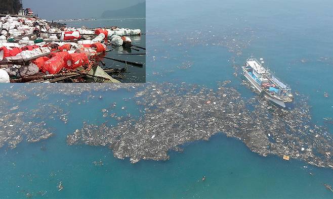 연간 바다, 호수에 버려지는 쓰레기가 2000만t에 달하는 것으로 추산된다. 쓰레기로 오염된 바다는 생물종 고갈, 먹이사슬 교란, 지구 온난화 등을 초래하며 인류 생존의 위협이 되고 있다. 세계일보 자료사진
