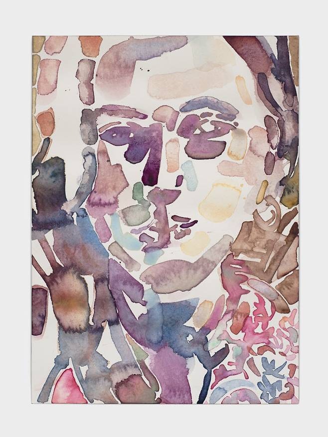 엘리자베스 페이튼 ‘라라’(Lara Sturgis March·2021), 종이에 수채, 35.9 x 26 cm, (사진=ⓒ Elizabeth Peyton; courtesy Sadie Coles HQ, London.)