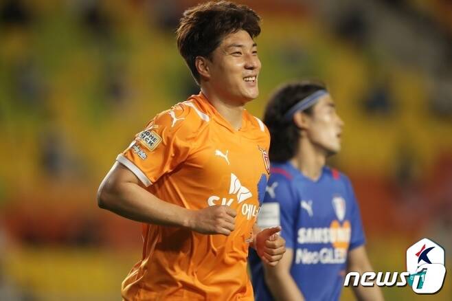 제주 유나이티드의 주민규(한국프로축구연맹 제공)© 뉴스1