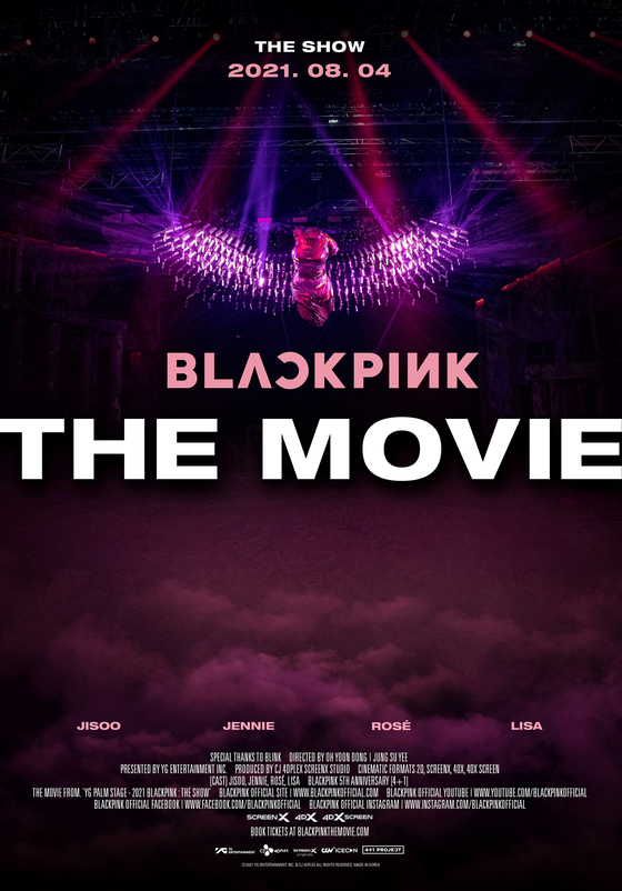 The poster for Blackpink's upcoming movie ″Blackpink The Movie″ [YG ENTERTAINMENT]
