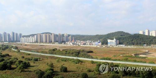 대전 도안 갑천지구 친수구역 개발 예정지 [연합뉴스 자료사진]