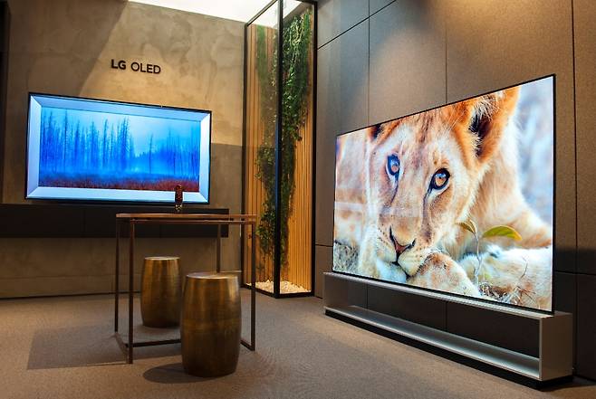 LG 올레드 갤러리 매장에 올레드 TV가 전시돼 있는 모습. /LG전자 제공
