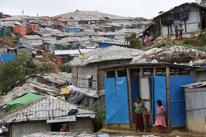 2018년 7월 로힝야 난민들이 거주하고 있는 방글라데시 콕스바자르 하킴파라(Hakimpara) 캠프 모습. 콕스바자르/김봉규 선임기자 bong9@hani.co.kr