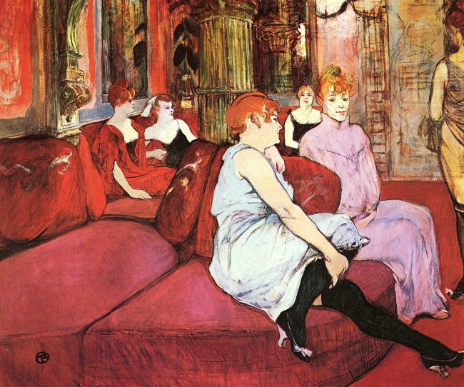 `물랭 가의 응접실`(1894) / 툴루즈 로트레크 미술관