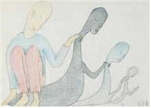 김진홍 ‘그림자의 그림자의(2017), 종이에 색연필, 39.6x54.6cm(사진=서울시립미술관)