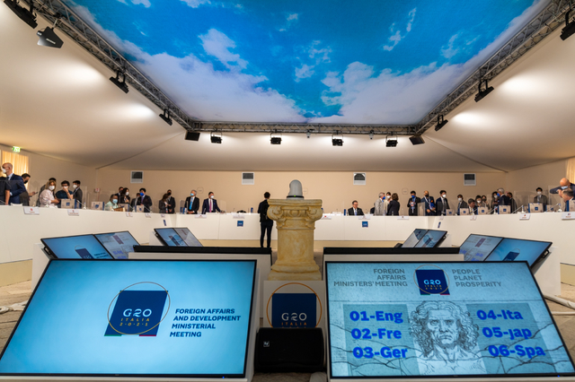 [서울=뉴시스]29일(현지시간) 이탈리아 마테라에서 G20 외교장관 회의가 열렸다. (출처: 토니 블링컨 미국 국무장관 트위터) 2021.6.29. *재판매 및 DB 금지