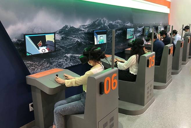 경기해양안전체험관 내 VR체험장 모습 [경기도 제공. 재판매 및 DB 금지]