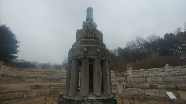 ▲ 미군정 사무실이 있었던 중앙청은 철거되어 일부가 천안 독립기념관에 전시되어 있다. ⓒ손호철