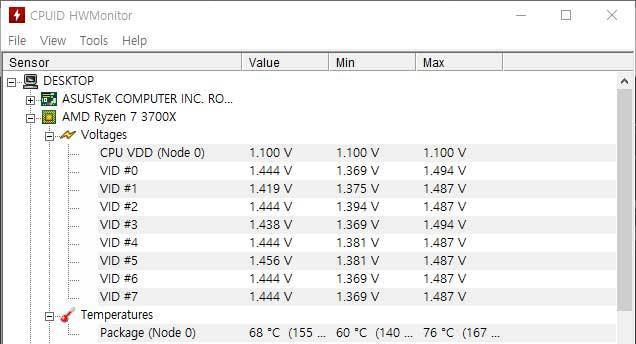 PC 상태를 모니터링 하는 무료 소프트웨어인 ‘HWMonitor’