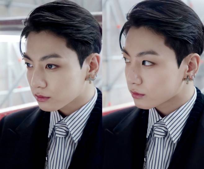 HOLY HOLY JK♥ 방탄소년단 정국, 루이 비통 컬렉션 환상적 톱 모델 포스..근엄 카리스마 '압도적 비주얼'