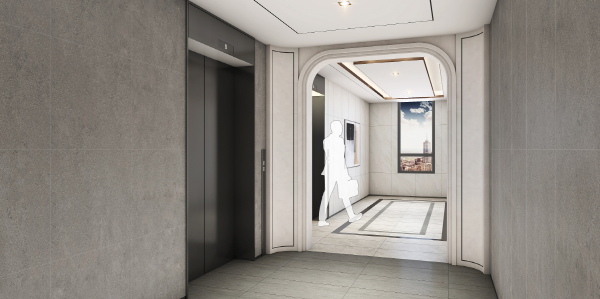 <’힐스테이트 청주 센트럴’ 각층마다 설계되는 프라이빗 엘리베이터 홀>
