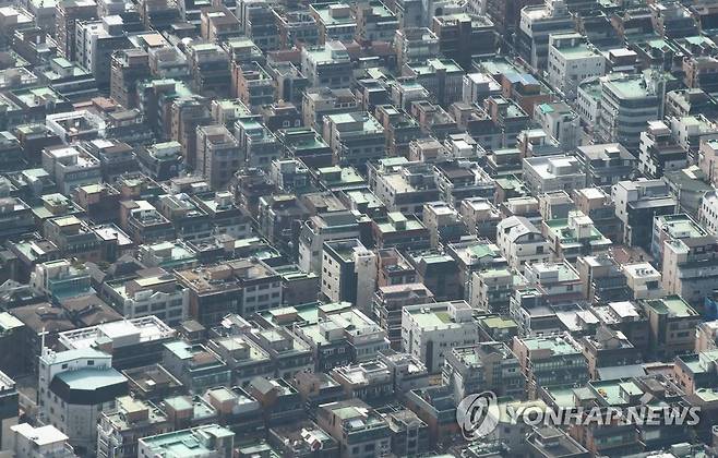 서울 송파구의 다세대·연립주택 밀집촌 모습 [연합뉴스 자료사진]