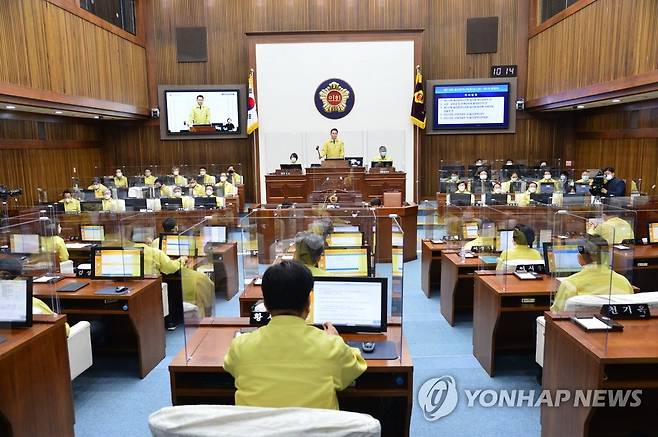 울산시의회 임시회 모습 [연합뉴스 자료사진.재판매 및 DB 금지]