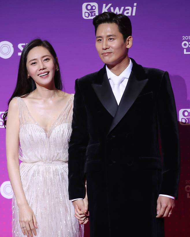 배우 추자현과 남편 우효광. 일간스포츠