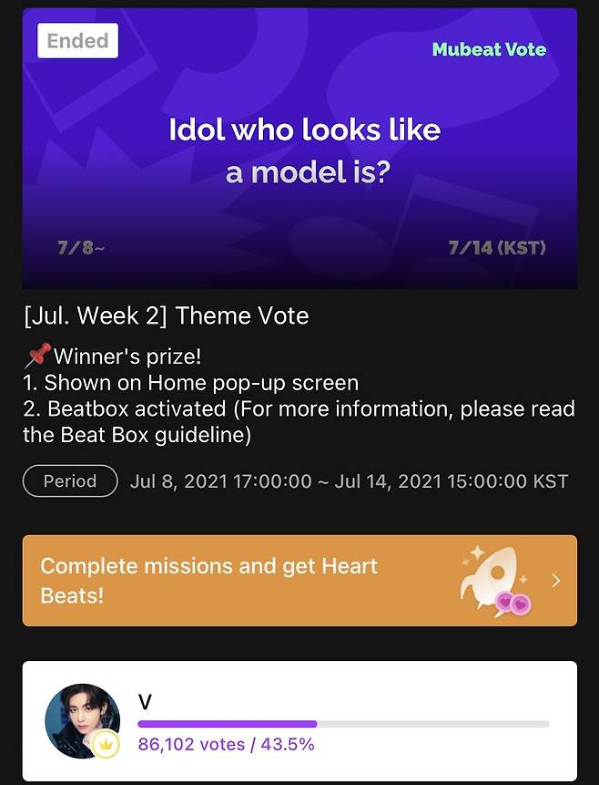 '글로벌 패션아이콘' 방탄소년단 뷔, '가장 모델 같은 아이돌' 1위.."궁극의 패완얼♥"