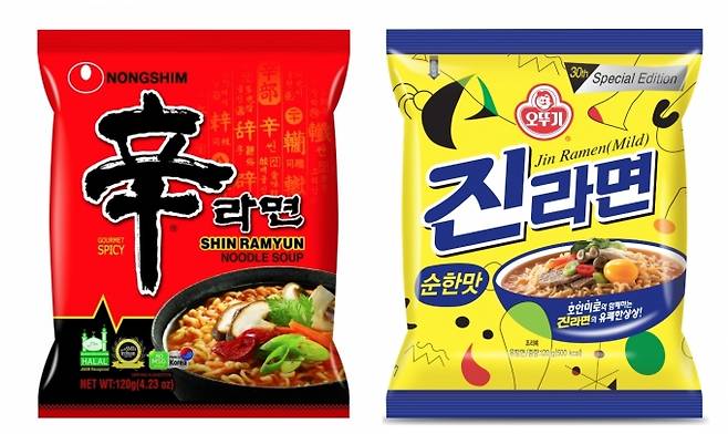 오뚜기발 라면 가격 인상에 농심과 삼양 등 경쟁업체들도 잇따라 제품 가격을 올릴 것이란 전망이 나온다. [사진=각 사]