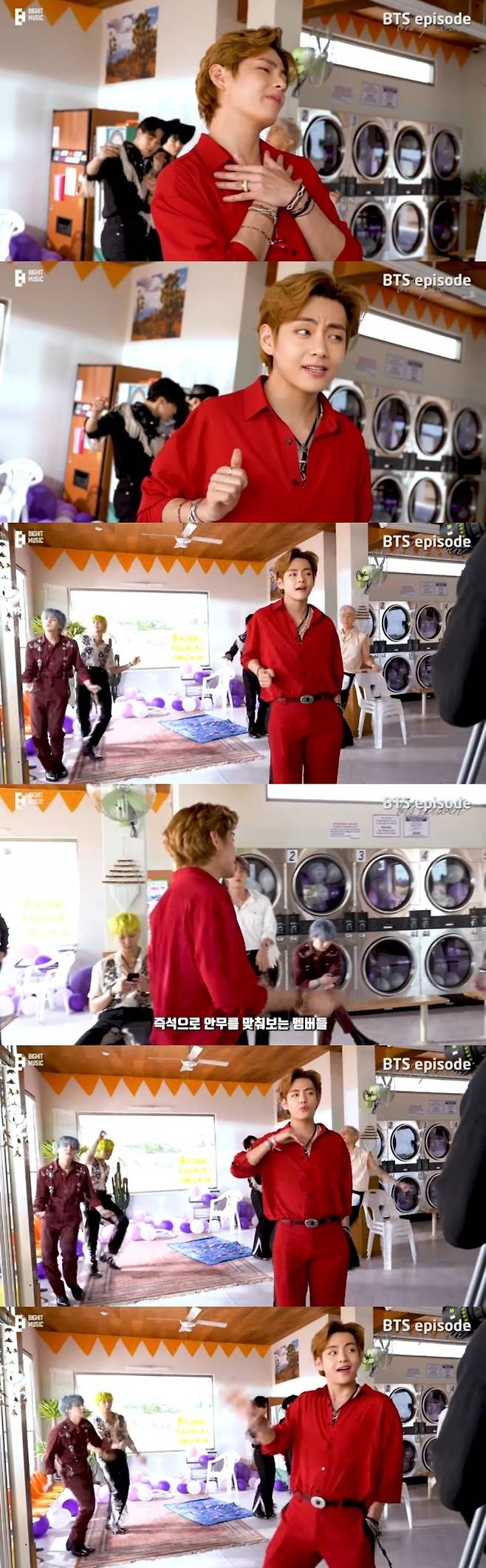 '눈부신 태형씨' 방탄소년단 뷔, 빛나는 즉석 안무+신나는 수어 댄스..독창성+끼 '천재아이돌'