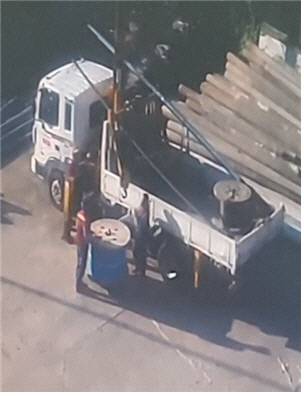 지난 14일 경북 포항에서 KT 외선정비공 노동자가 사망한 현장의 CC(폐쇄회로)TV 모습. 민주노총 공공운수노조 제공.